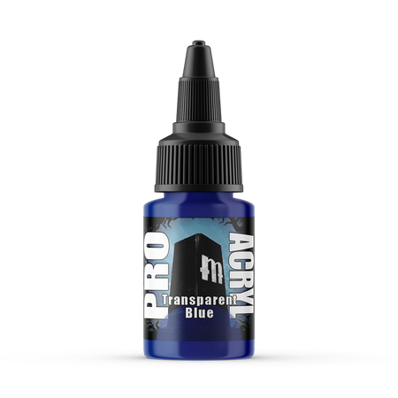 MPA-046 Monument Pro Acryl - Transparent Blue 22ml Monument Pro Acryl Paints Monument Hobbies   