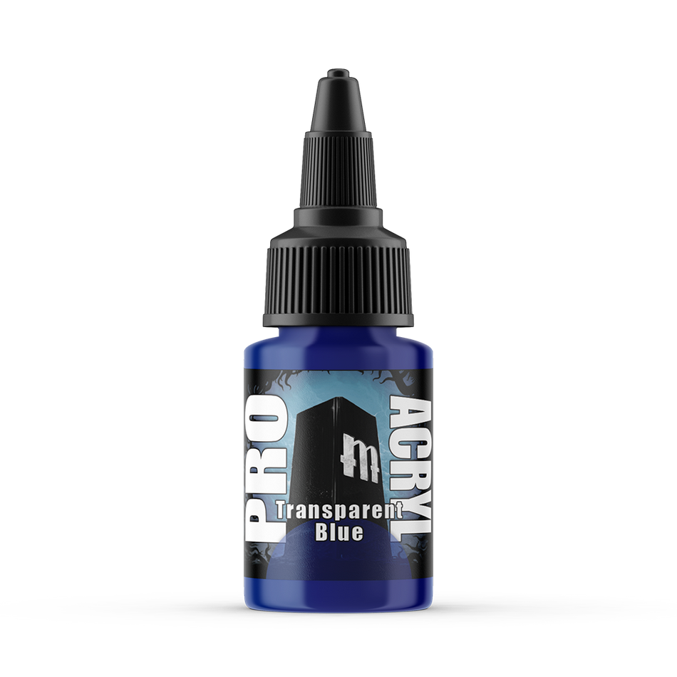 MPA-046 Monument Pro Acryl - Transparent Blue 22ml Monument Pro Acryl Paints Monument Hobbies   