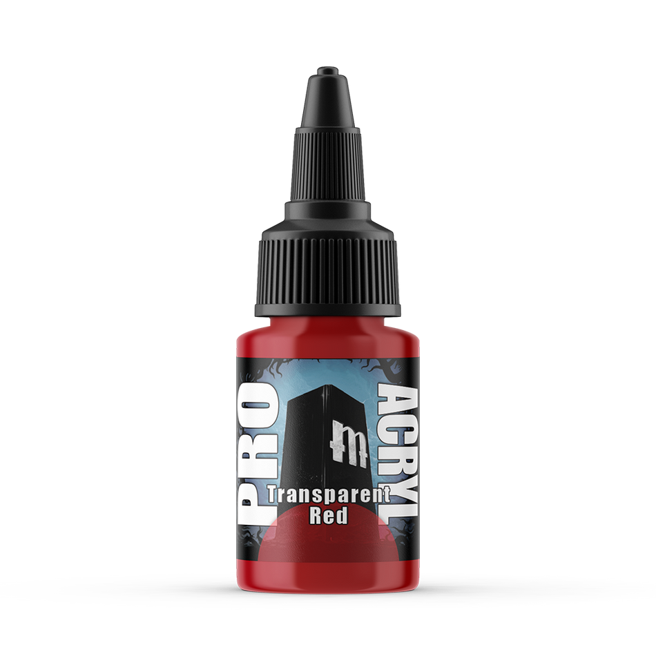 MPA-047 Monument Pro Acryl - Transparent Red 22ml Monument Pro Acryl Paints Monument Hobbies   