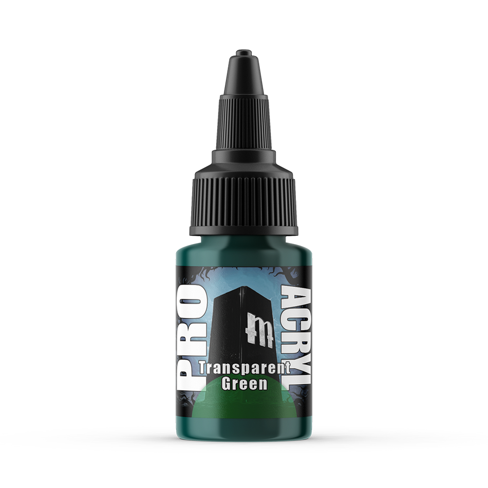 MPA-048 Monument Pro Acryl - Transparent Green 22ml Monument Pro Acryl Paints Monument Hobbies   