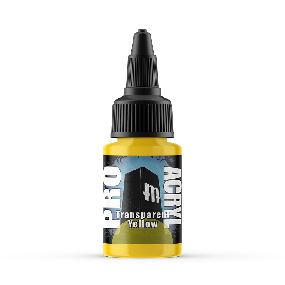 MPA-049 Monument Pro Acryl - Transparent Yellow 22ml Monument Pro Acryl Paints Monument Hobbies   