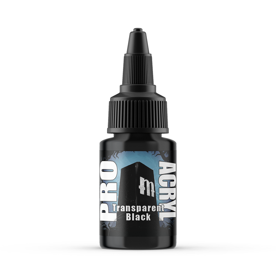 MPA-053 Monument Pro Acryl - Transparent Black 22ml Monument Pro Acryl Paints Monument Hobbies   