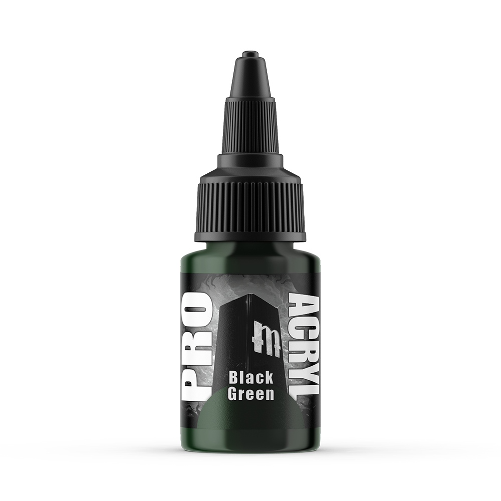 MPA-057 Monument Pro Acryl - Black Green 22ml Monument Pro Acryl Paints Monument Hobbies   