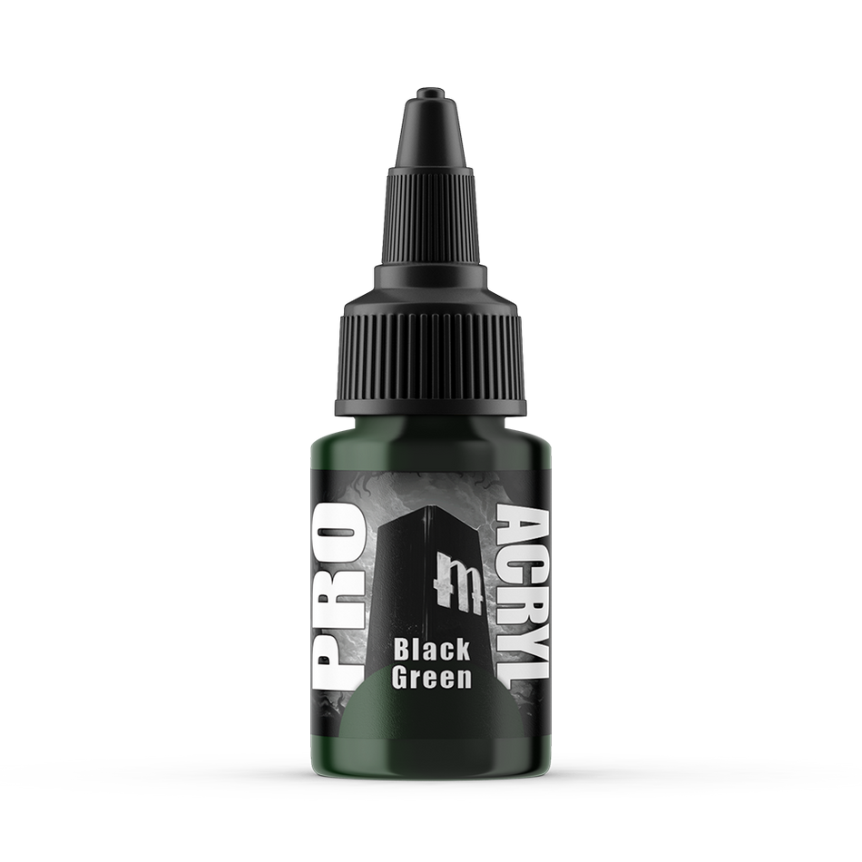 MPA-057 Monument Pro Acryl - Black Green 22ml Monument Pro Acryl Paints Monument Hobbies   