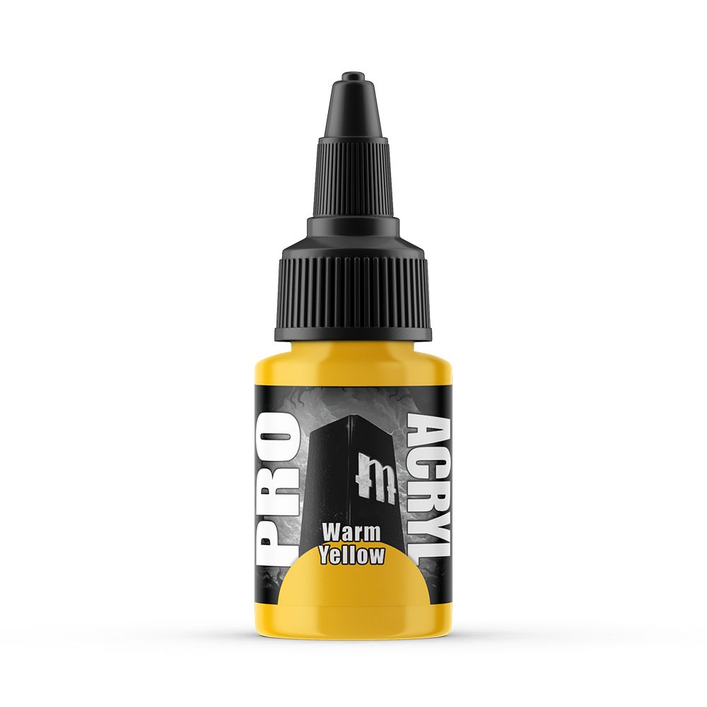 MPA-072 Monument Pro Acryl - Warm Yellow 22ml Monument Pro Acryl Paints Monument Hobbies   