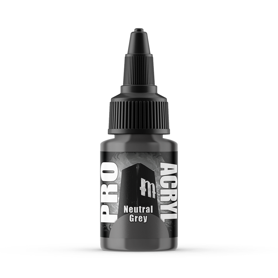 MPA-075 Monument Pro Acryl - Neutral Grey 22ml Monument Pro Acryl Paints Monument Hobbies   