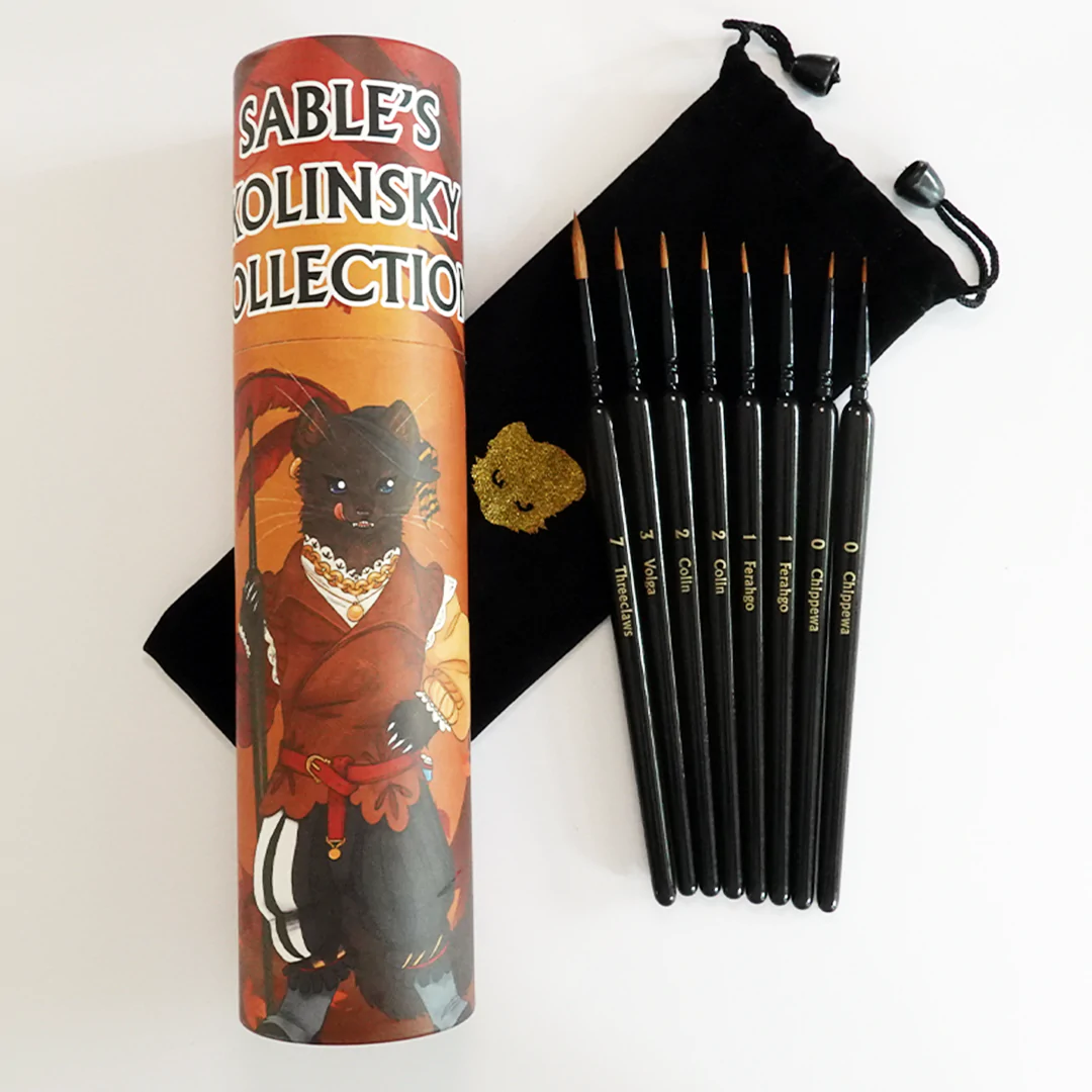 Chronicle Kolinsky Sable Brush Set Paint Brushes Chronicle   