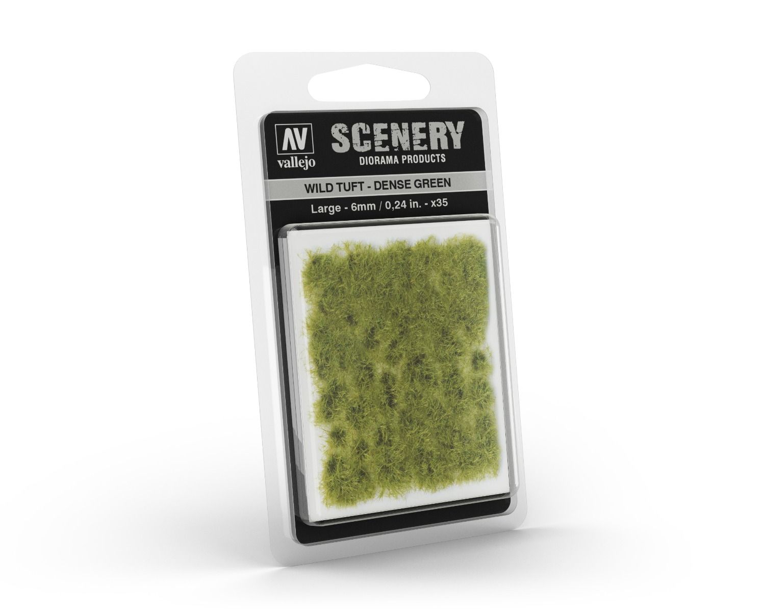 Vallejo 6mm Wild Tuft - Dense Green Diorama Accessory Vallejo Scenery Vallejo   