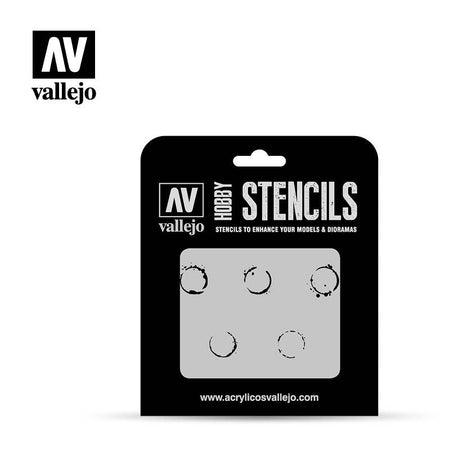 Vallejo Stencils - AFV Markings - Drum Oil Markings Vallejo Stencils Vallejo   