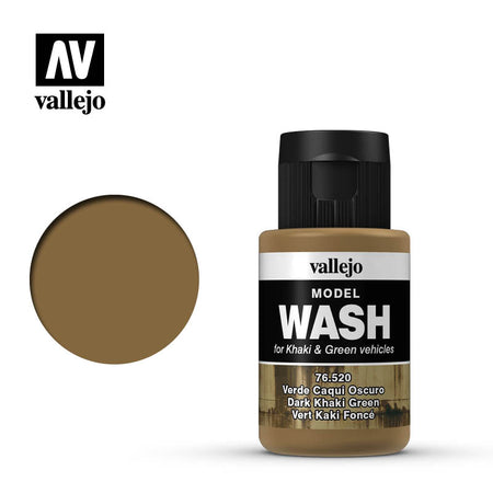 Vallejo Model Wash 76.520 Dark Khaki Green Vallejo Model Wash Vallejo   